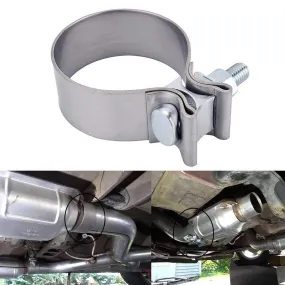 2.0 2.25 2.5 3.0 4.0 Stainless Exhaust Lap Joint Exhaust Band Clamp Exhaust Sleeve Butt Joint Clamp