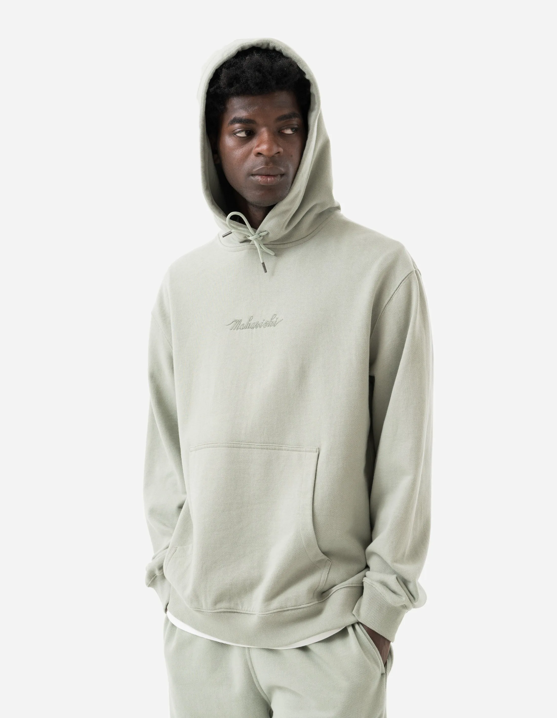 4622 Maharishi Organic Hooded Sweat Sage