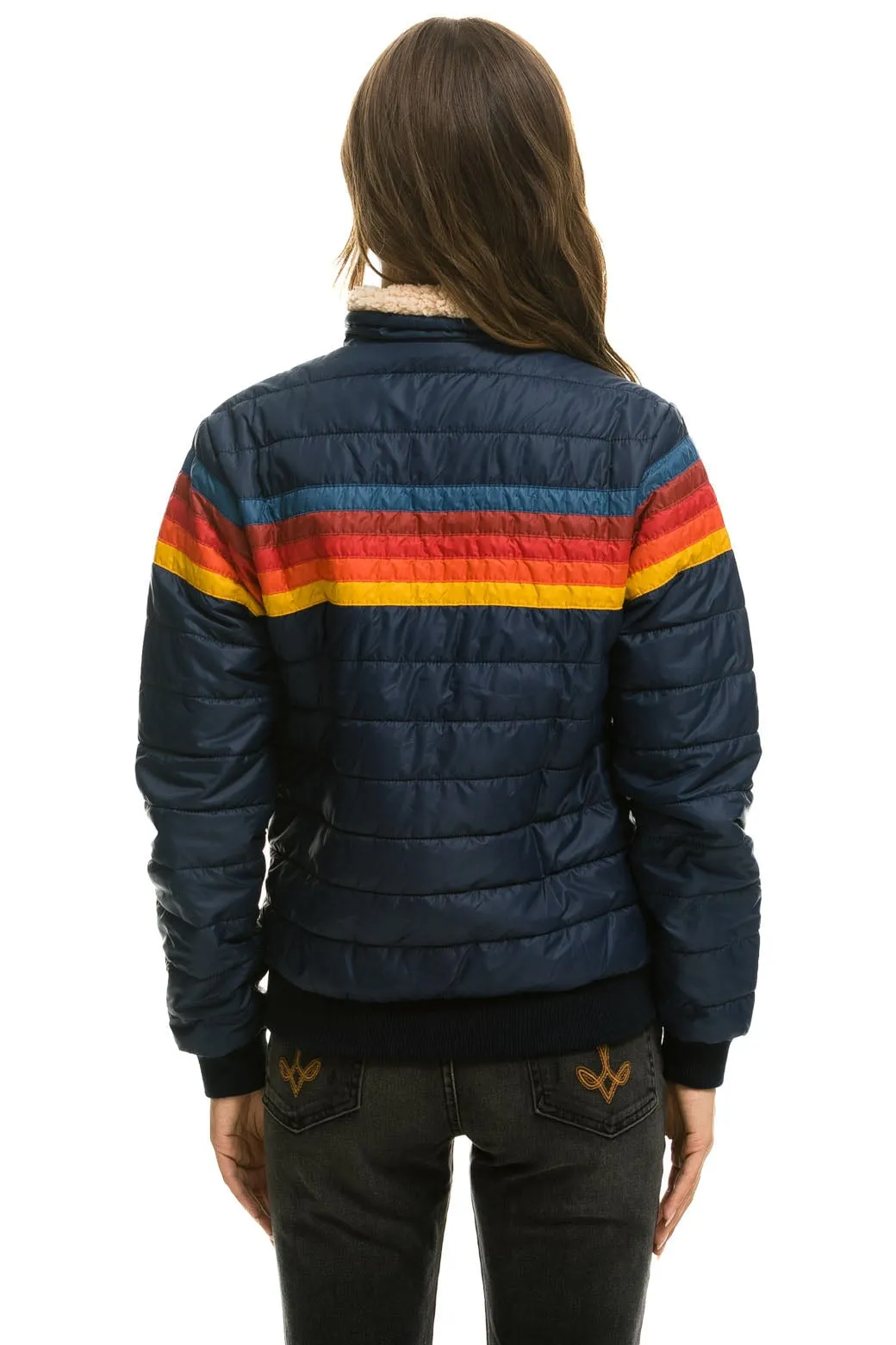 5 STRIPE JACKET - NAVY