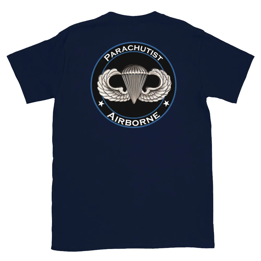 Airborne Parachutist Photo Short-Sleeve Unisex T-Shirt