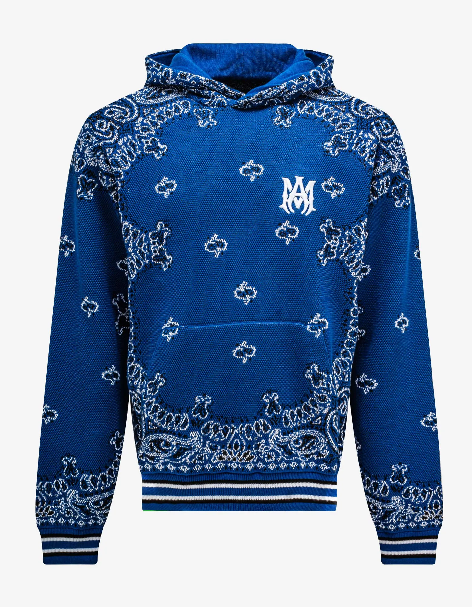 Amiri Blue Bandana B-Ball Hoodie