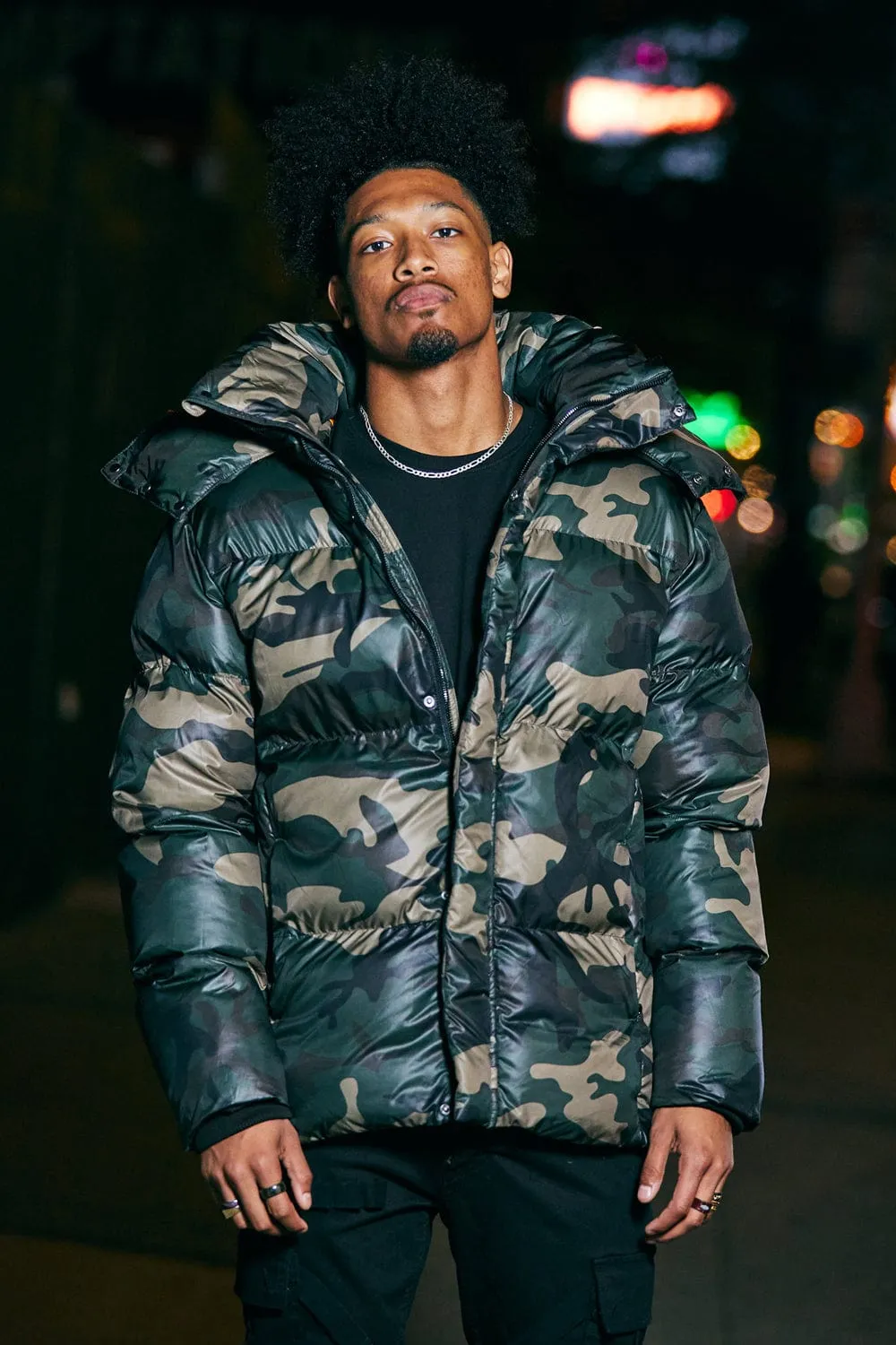 Astoria Camo Bubble Jacket Sample - Size Large (Anniversary Auction)