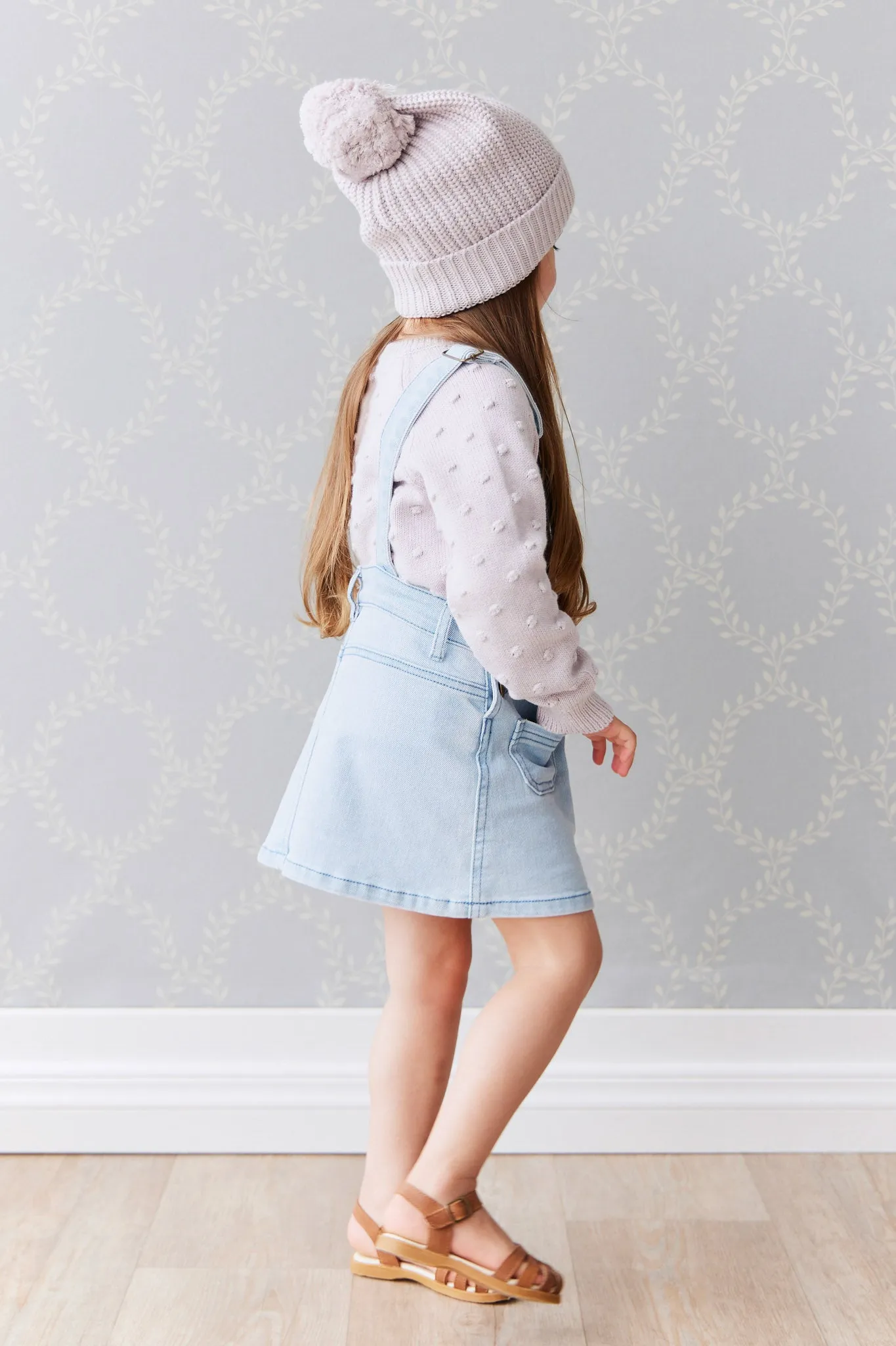 Aurelie Beanie - Pale Lilac Marle