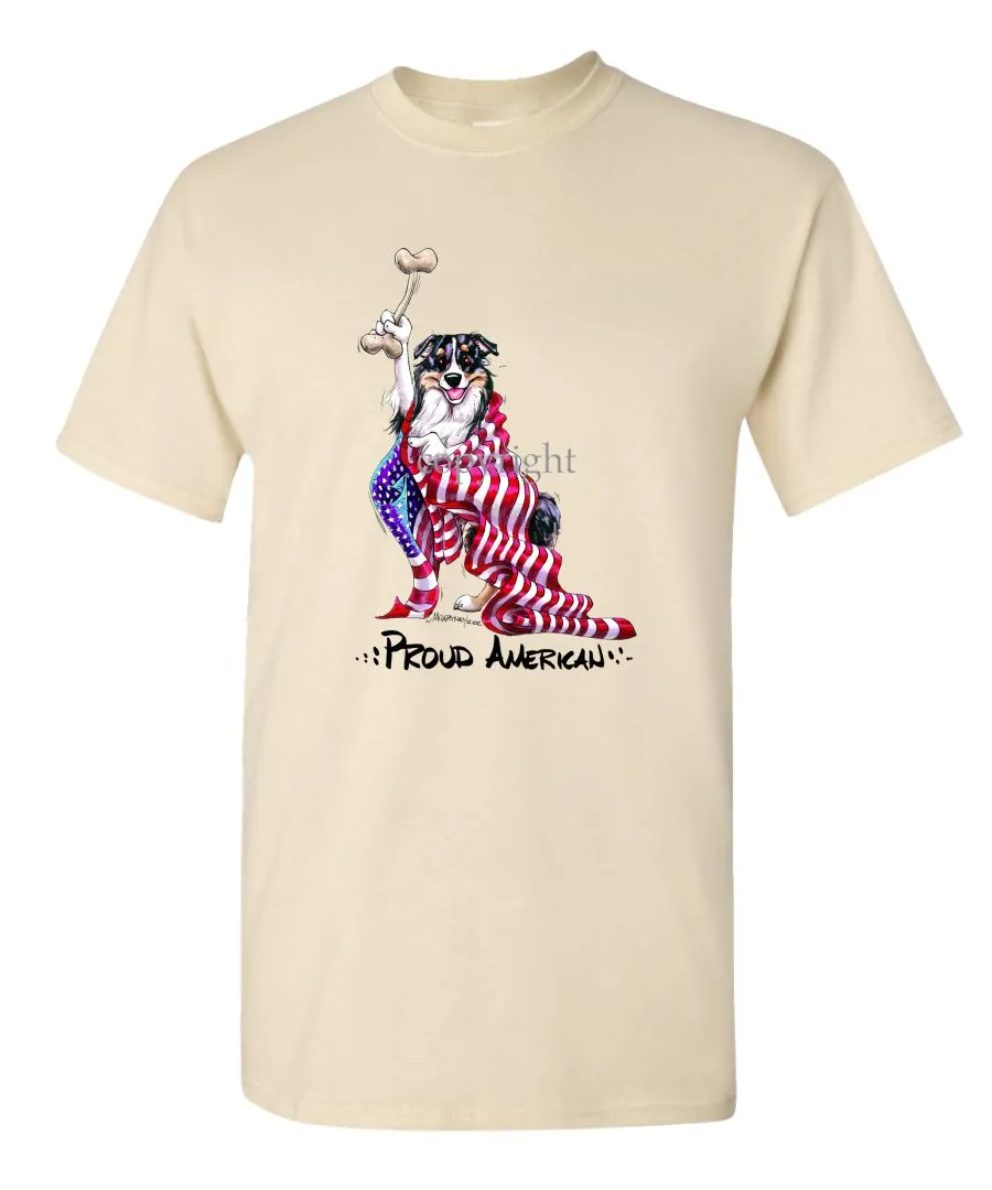 Australian Shepherd - Proud American - T-Shirt