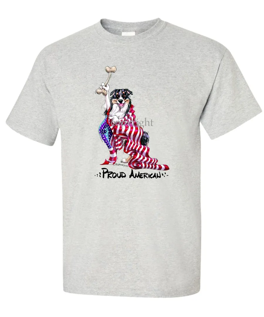 Australian Shepherd - Proud American - T-Shirt