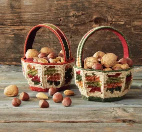 Autumn Leaves Baskets Plastic Canvas Kit