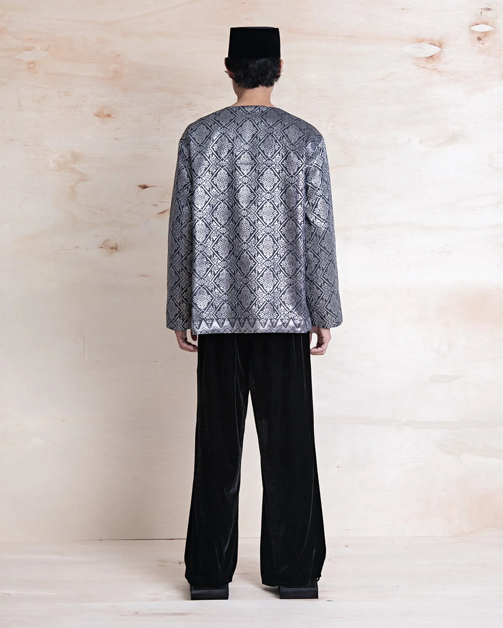 Baju Atas Songket (Silver)