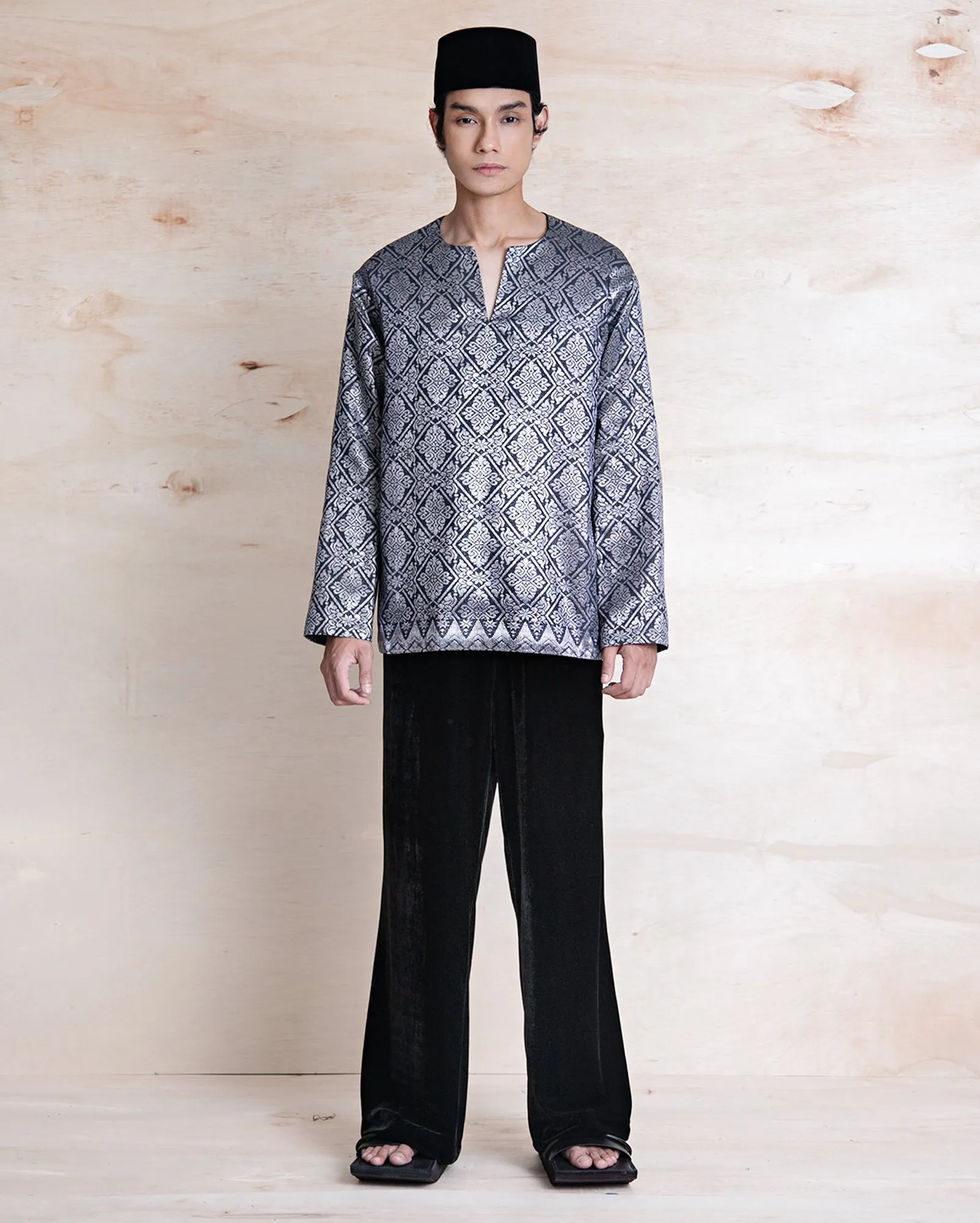 Baju Atas Songket (Silver)