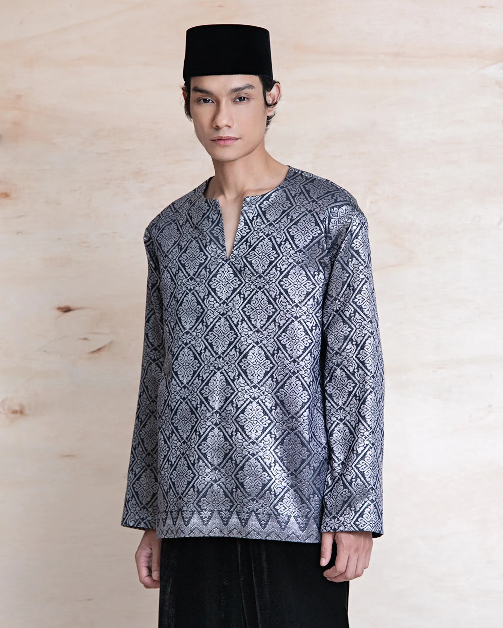 Baju Atas Songket (Silver)