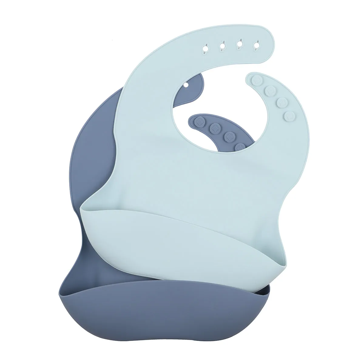 Bebe/Minihaha - Blue Shades 2 Pk Silicone Bibs