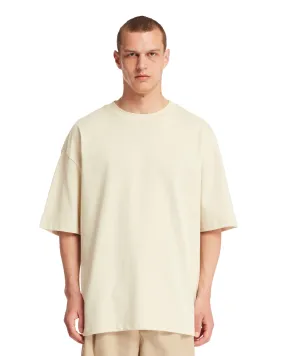 Beige Double Logo T-Shirt