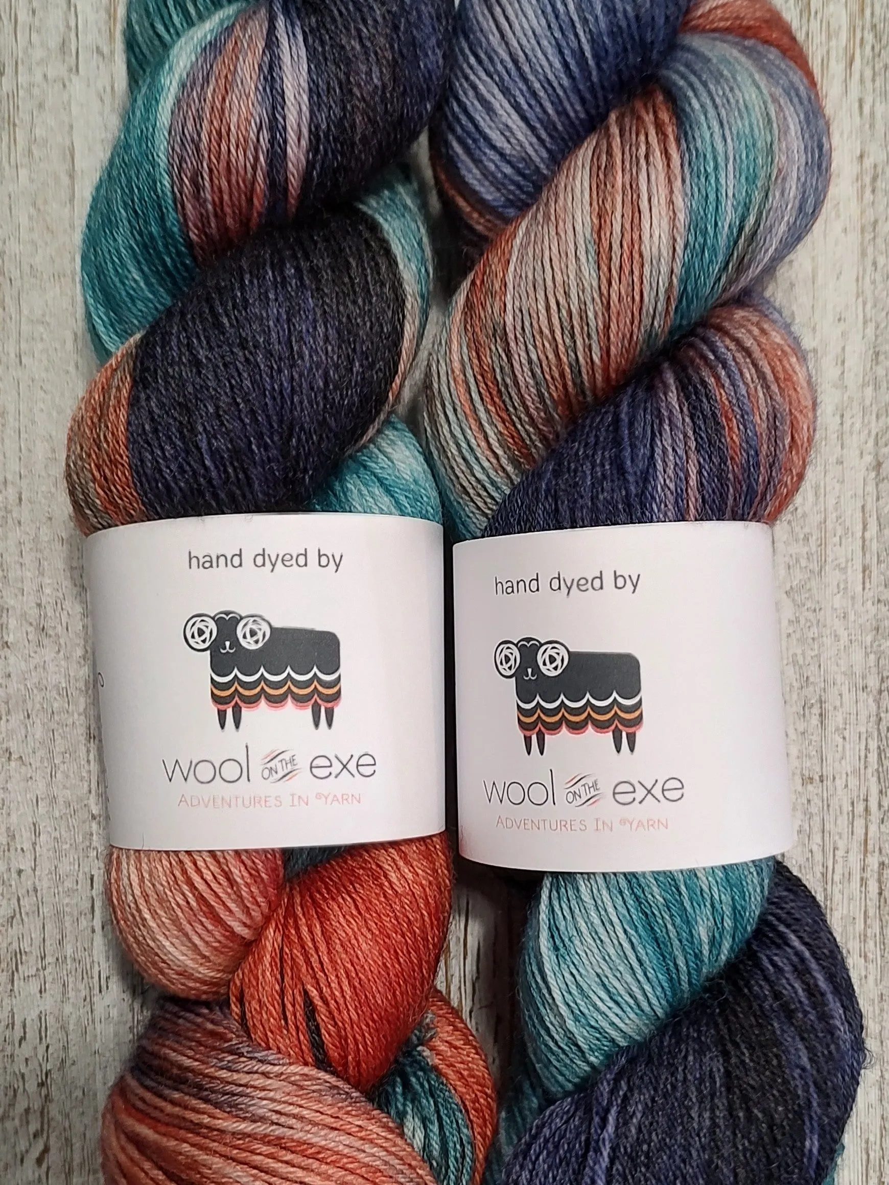 BFL Sock hand dyed