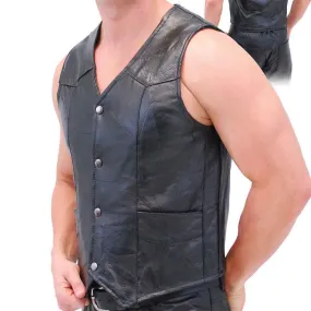 Biker Leather Vest