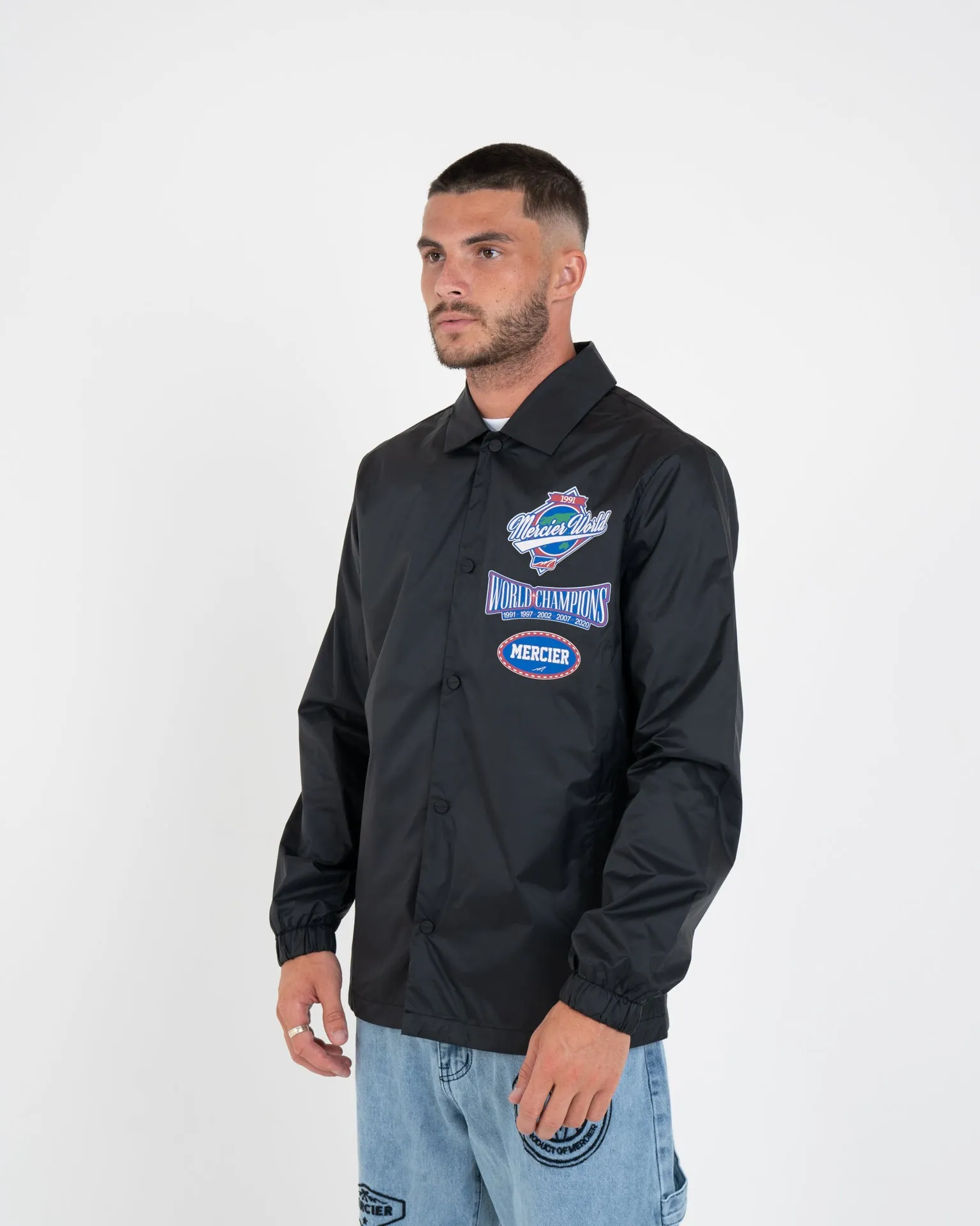 Black Mercier World Coach Jacket