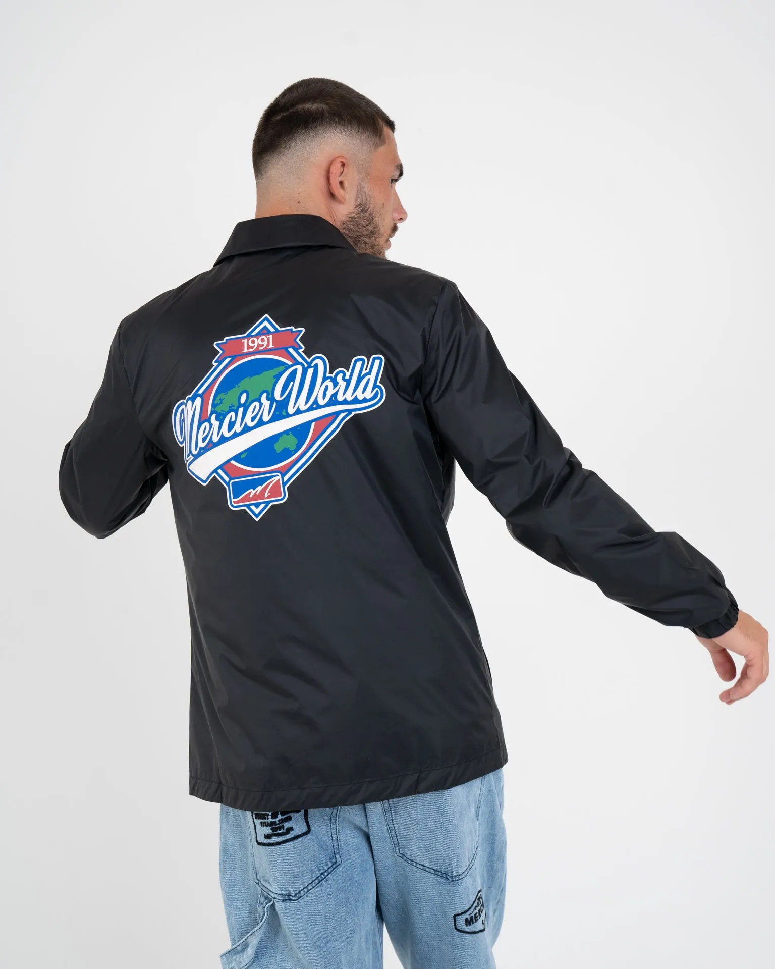 Black Mercier World Coach Jacket