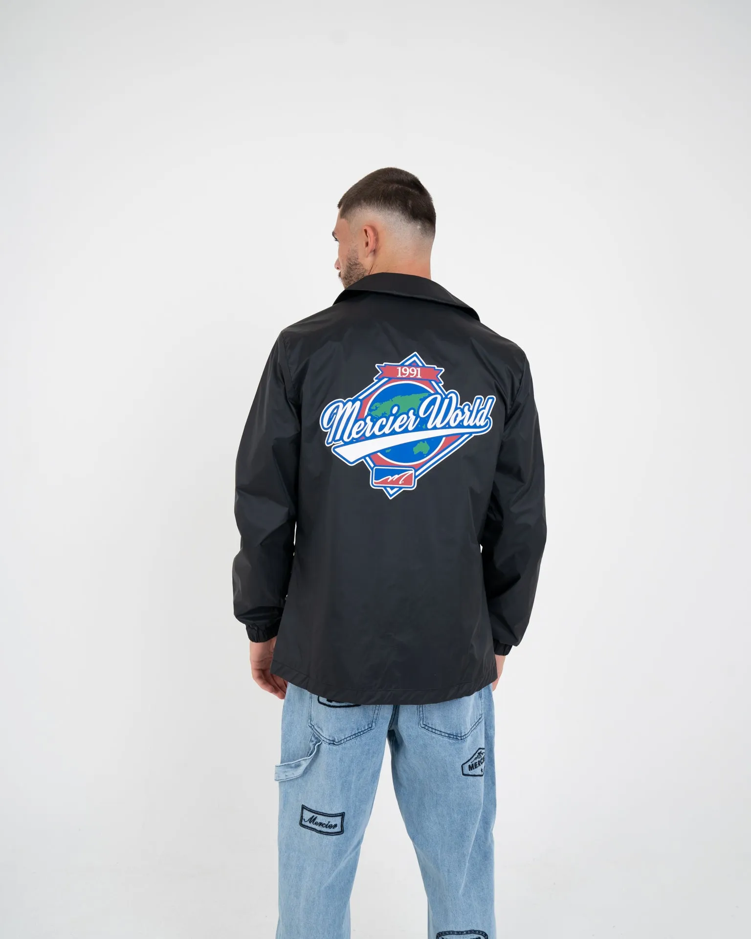 Black Mercier World Coach Jacket