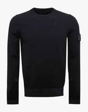 Black Wool Blend Sweater