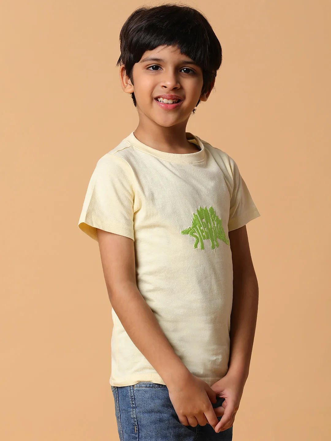 Boys Vanila Embroidery Cotton T-shirt