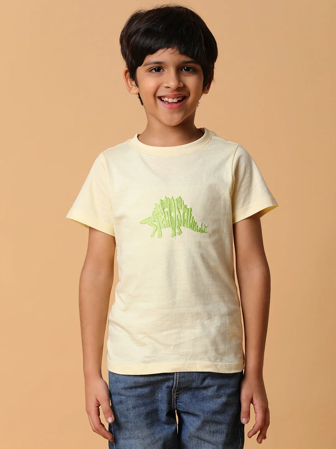 Boys Vanila Embroidery Cotton T-shirt