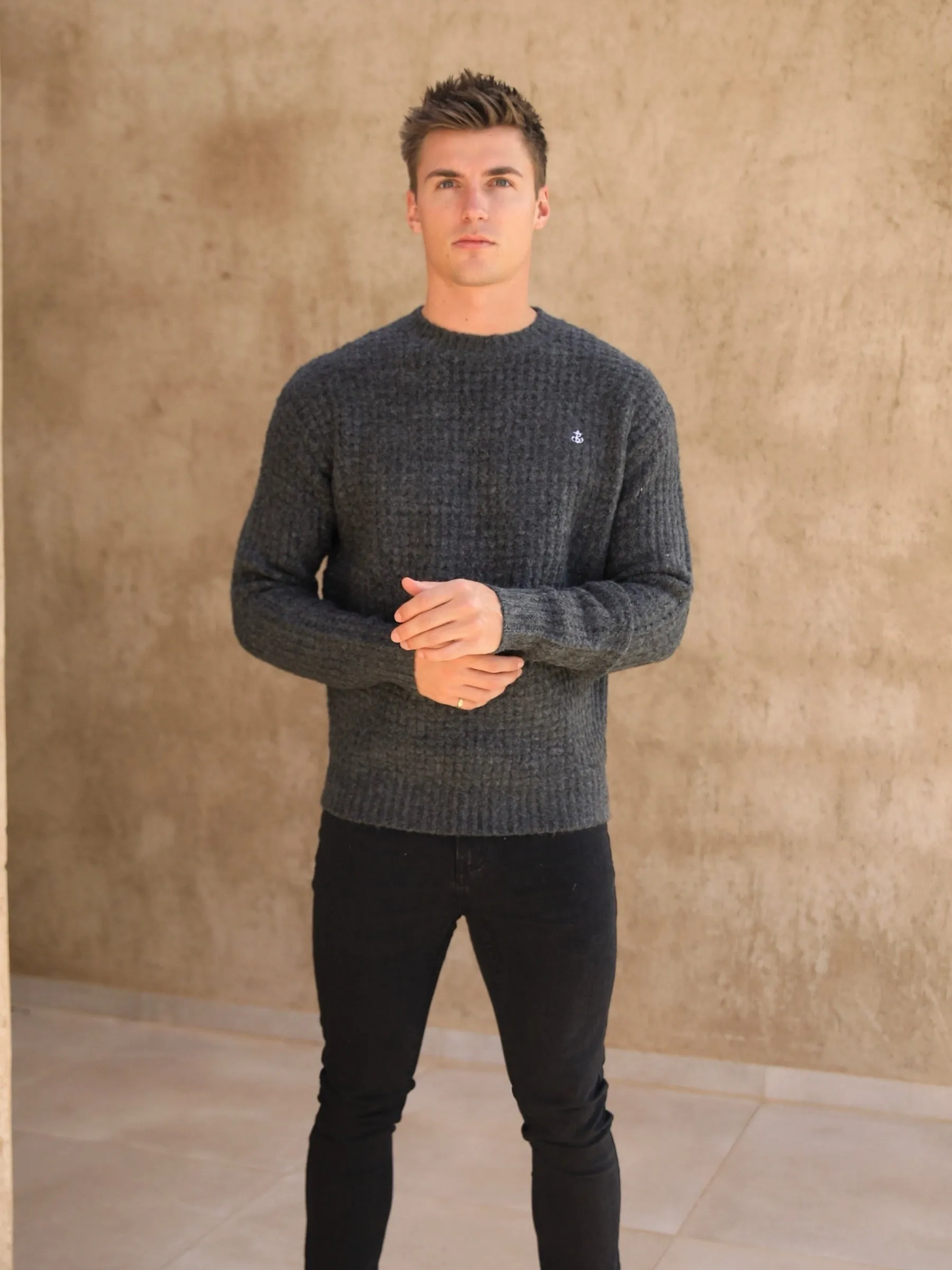 Burford Knit Jumper - Charcoal