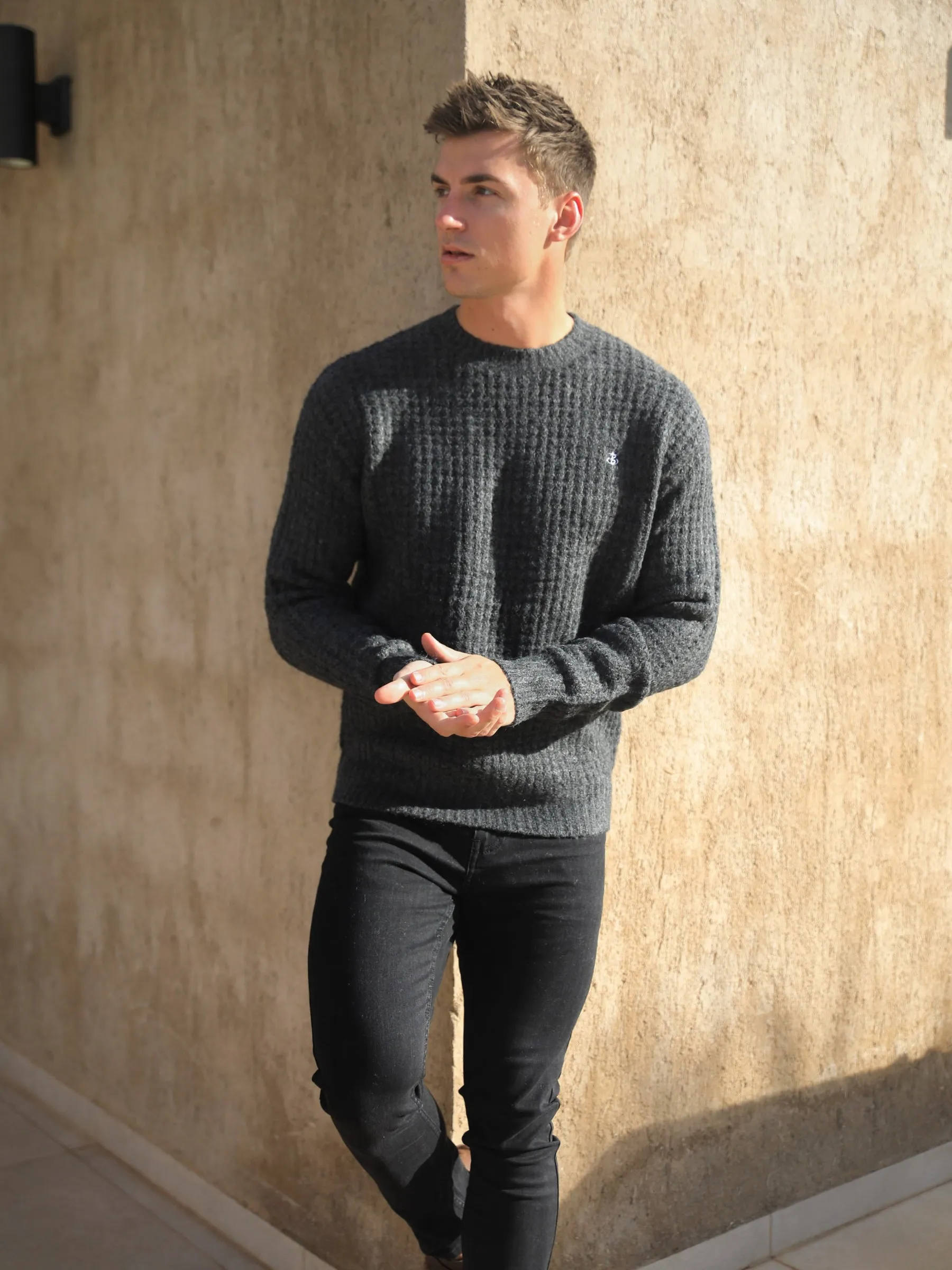 Burford Knit Jumper - Charcoal