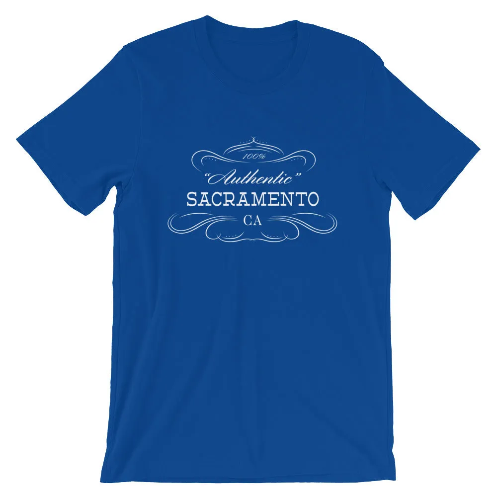 California - Sacramento CA - Short-Sleeve Unisex T-Shirt - "Authentic"