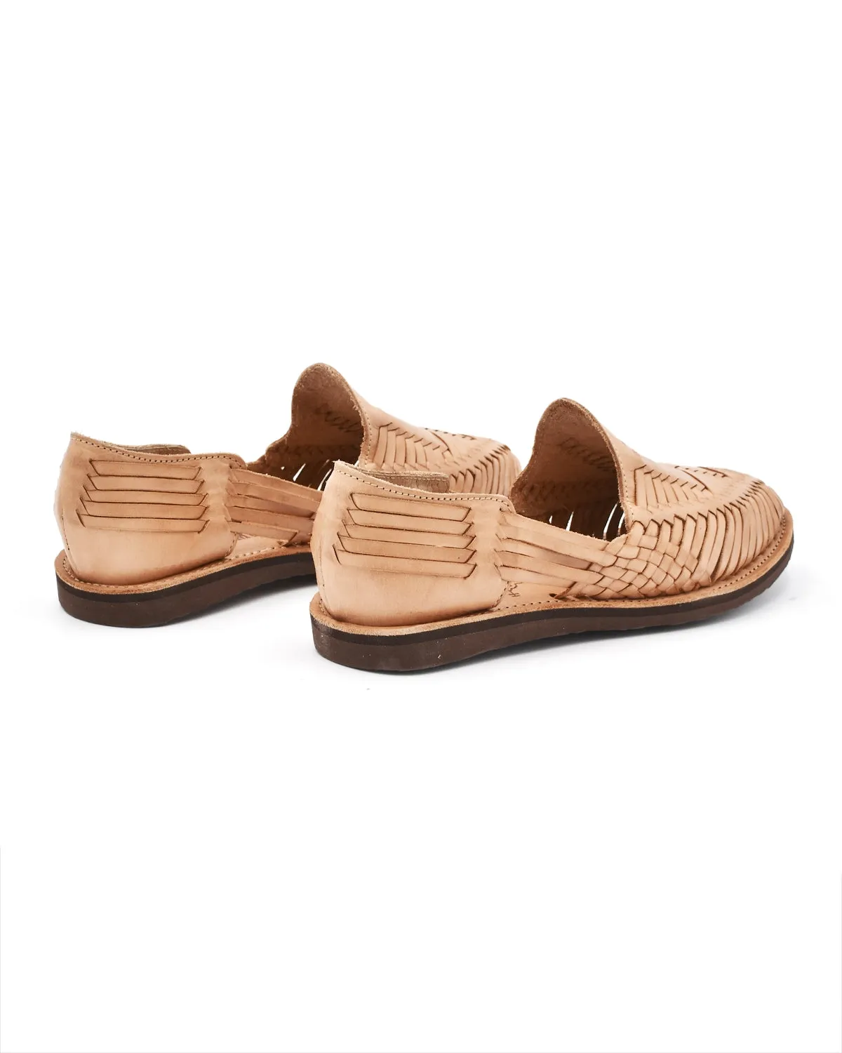 Chamula Cancun Tan Woven Huarache Sandal