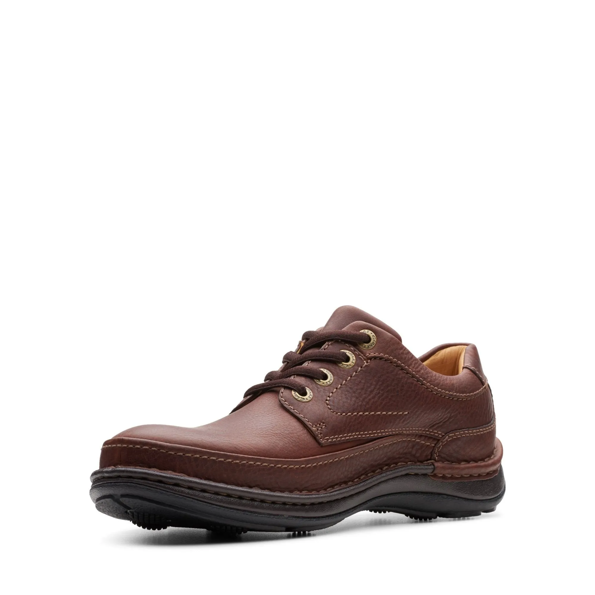 Clarks Nature Three Mahogany Leather