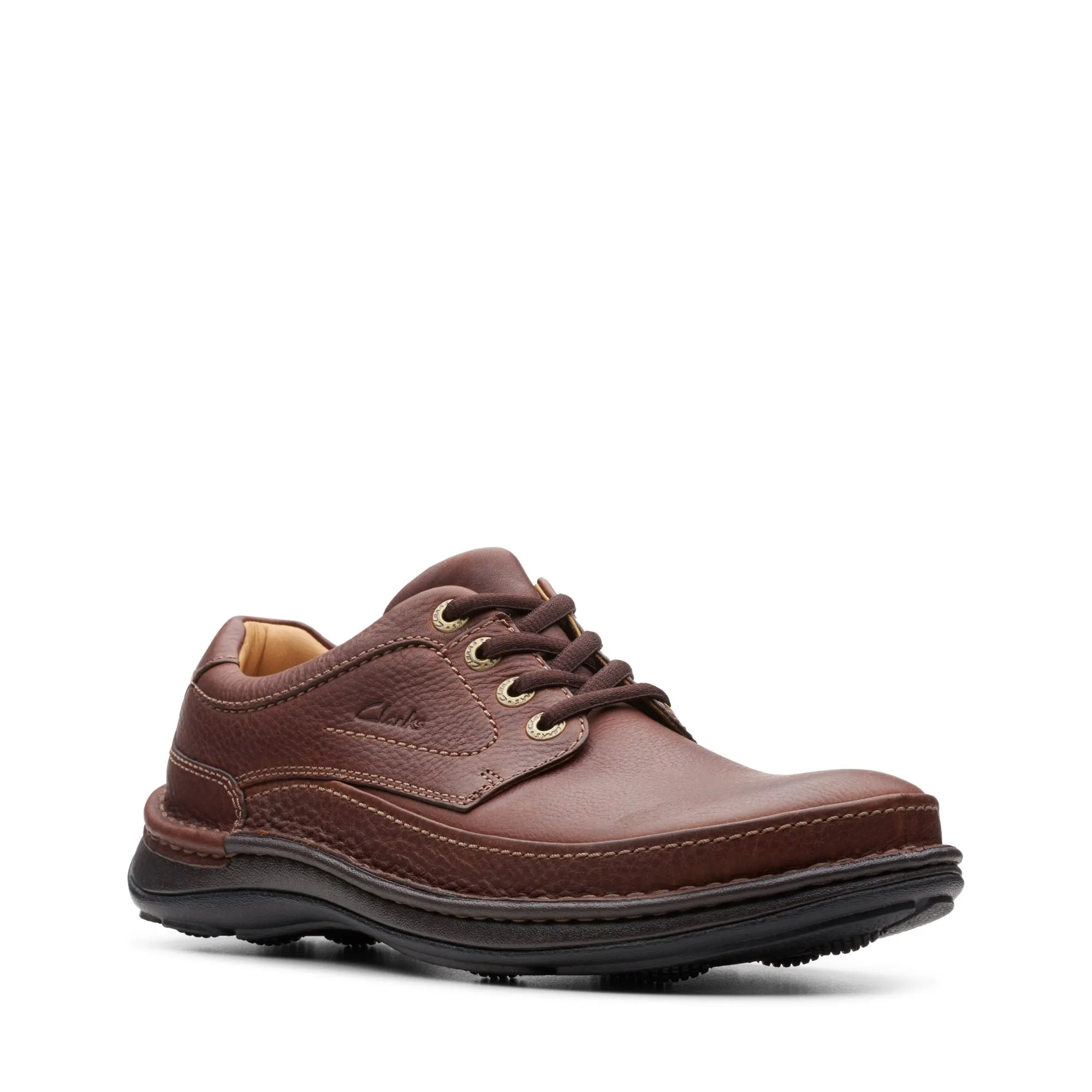 Clarks Nature Three Mahogany Leather