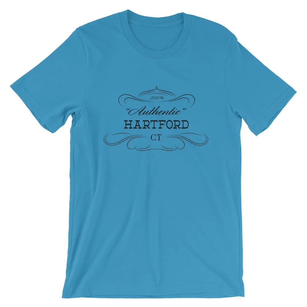 Connecticut - Hartford CT - Short-Sleeve Unisex T-Shirt - "Authentic"