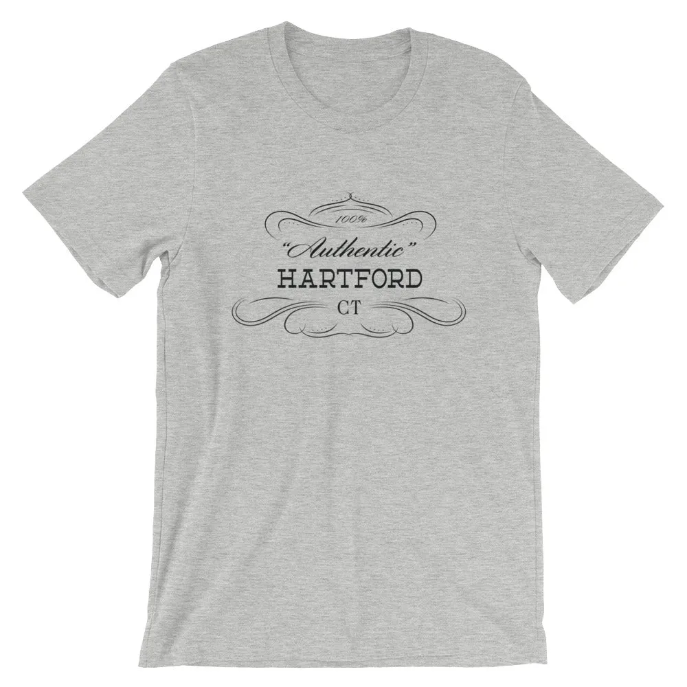 Connecticut - Hartford CT - Short-Sleeve Unisex T-Shirt - "Authentic"