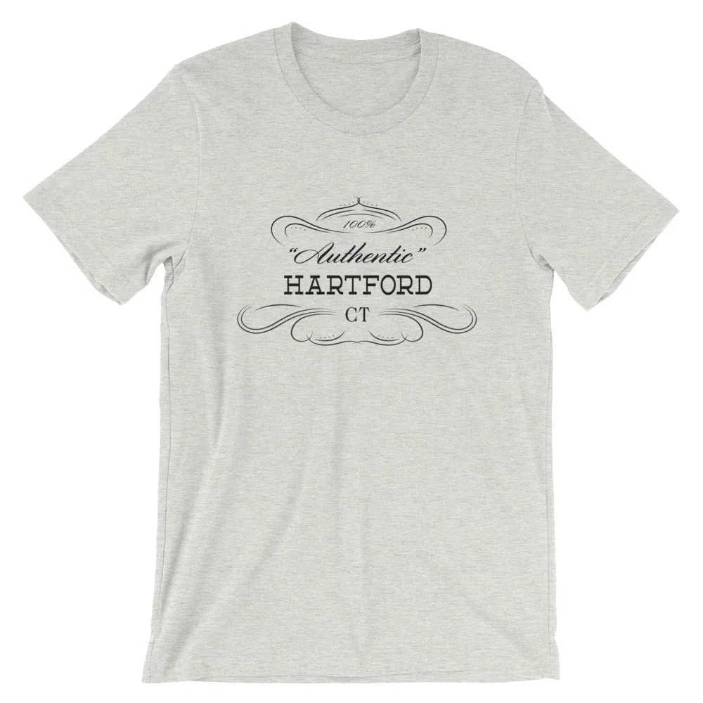 Connecticut - Hartford CT - Short-Sleeve Unisex T-Shirt - "Authentic"