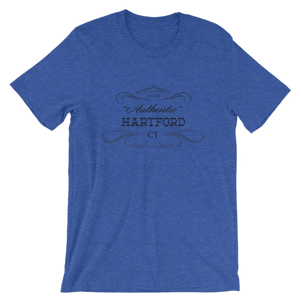 Connecticut - Hartford CT - Short-Sleeve Unisex T-Shirt - "Authentic"