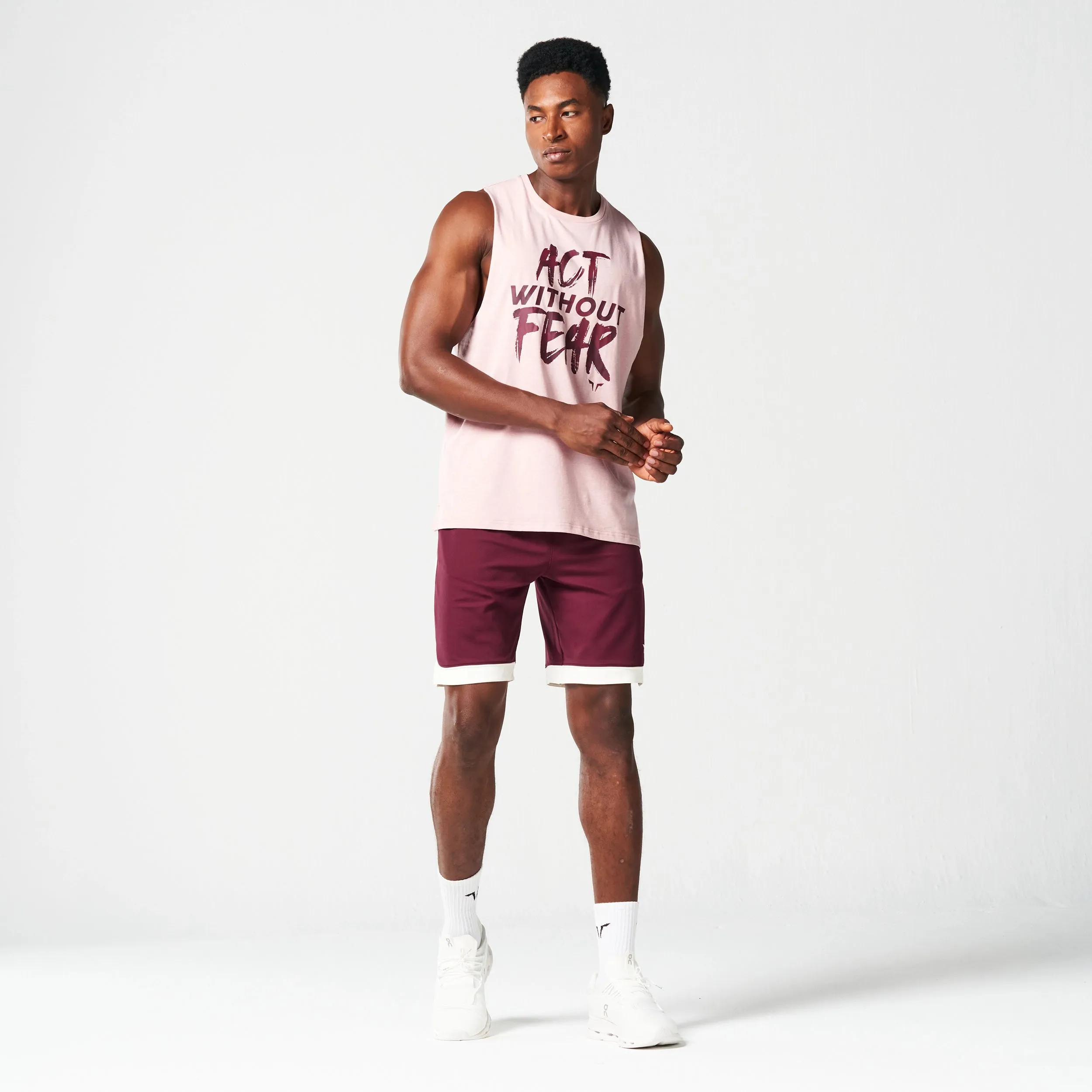 Core Belief Tank - Pale Mauve Marl