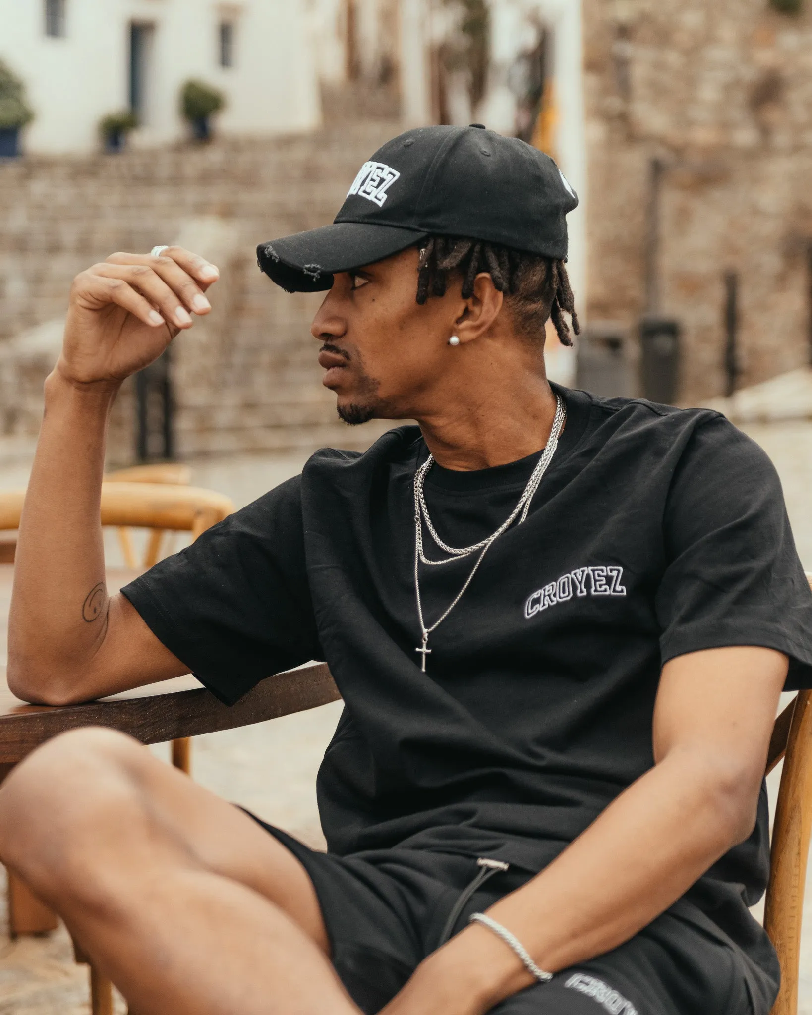 CROYEZ LOGO CAP - BLACK/WHITE