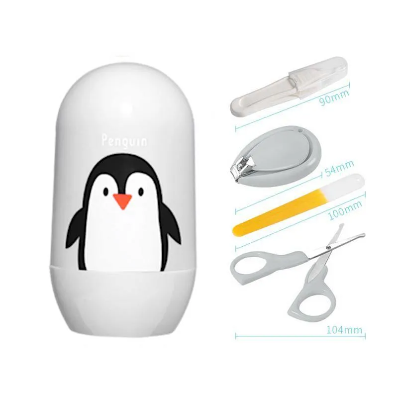 Cute Penguin-Themed Care Kit For Babies – 4 Pieces