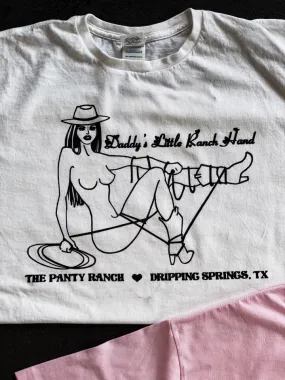 Daddy’s Little Ranch Hand Tee - White