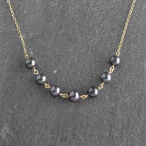 Dainty 8mm Linked Station Necklace