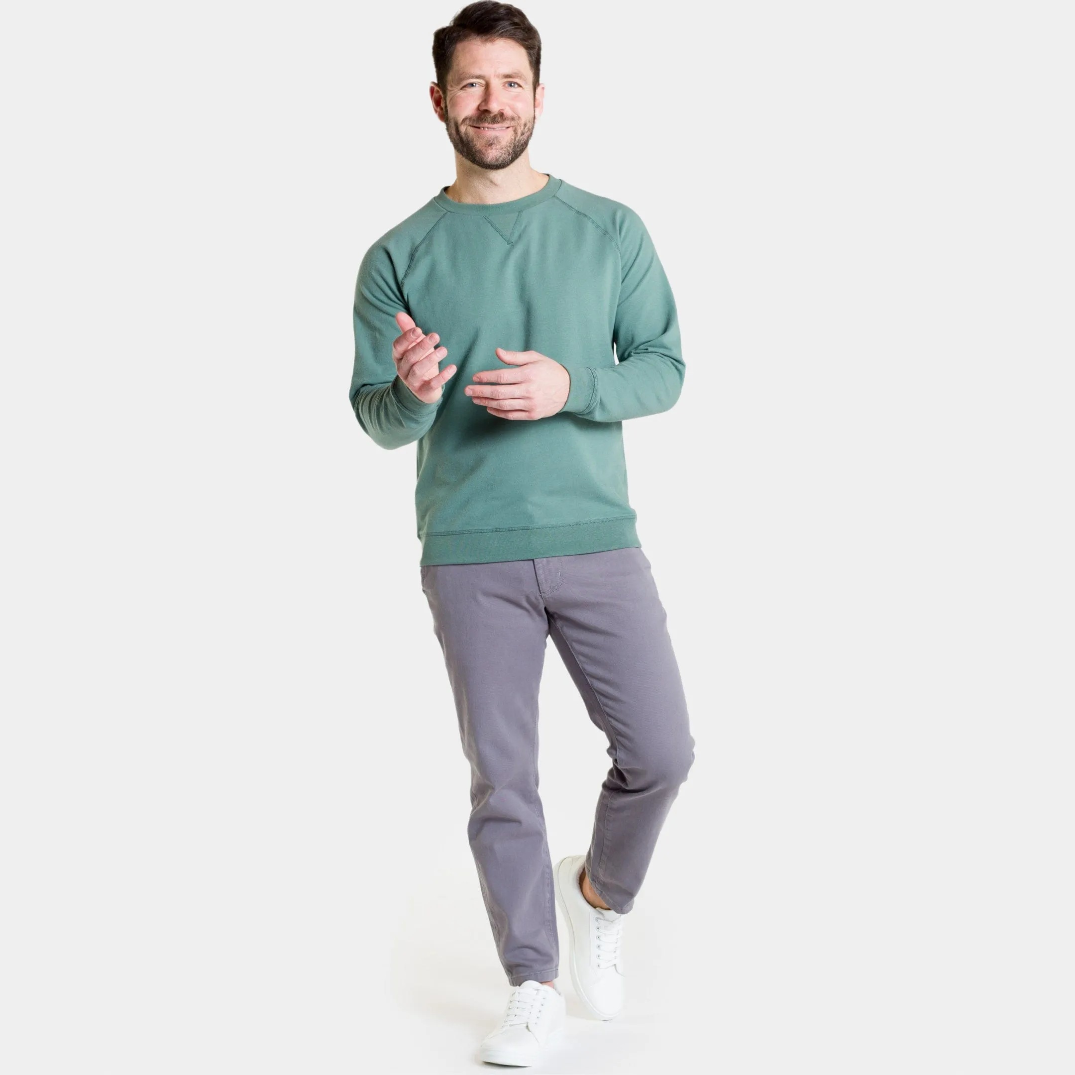 Dark Sage French Terry Sweatshirt