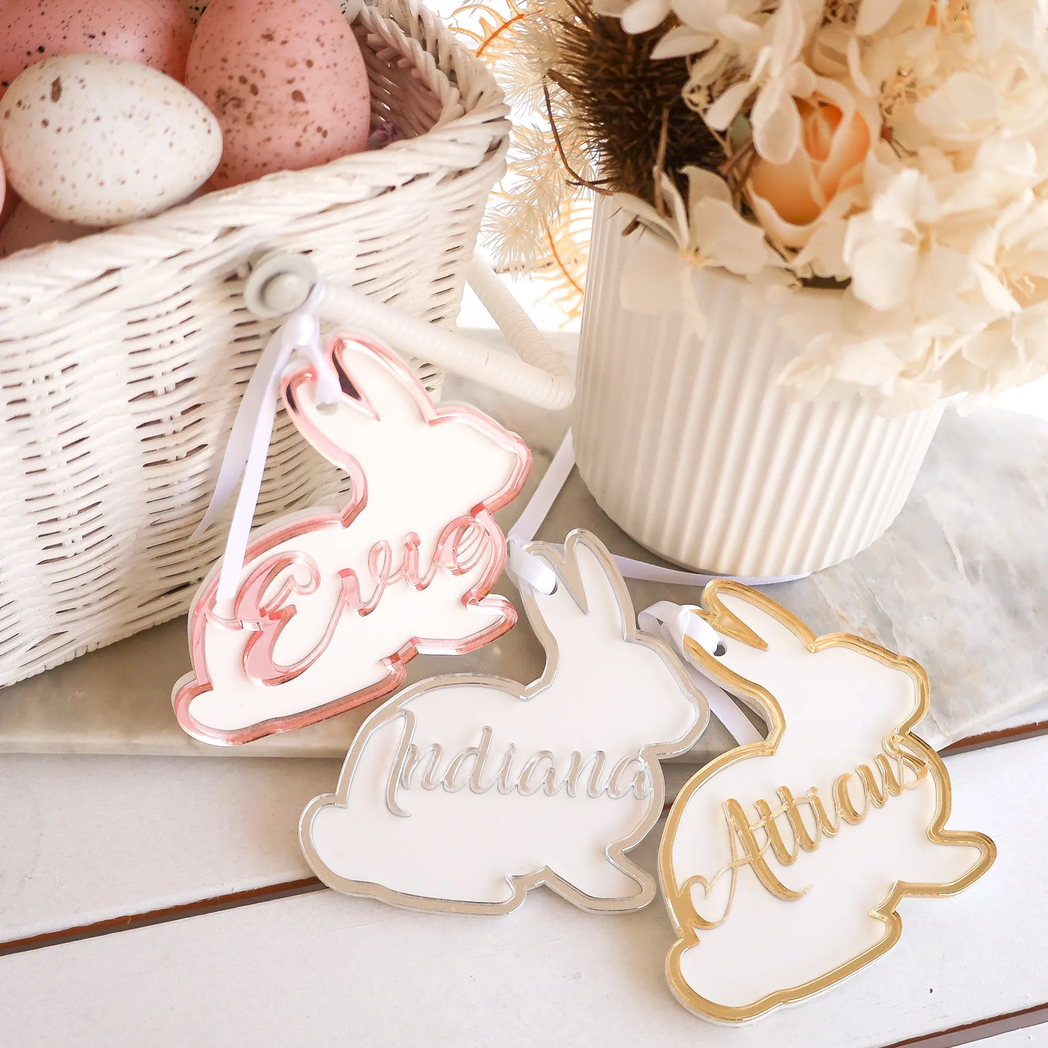 Easter Tag - Bunny   Name Cut Out