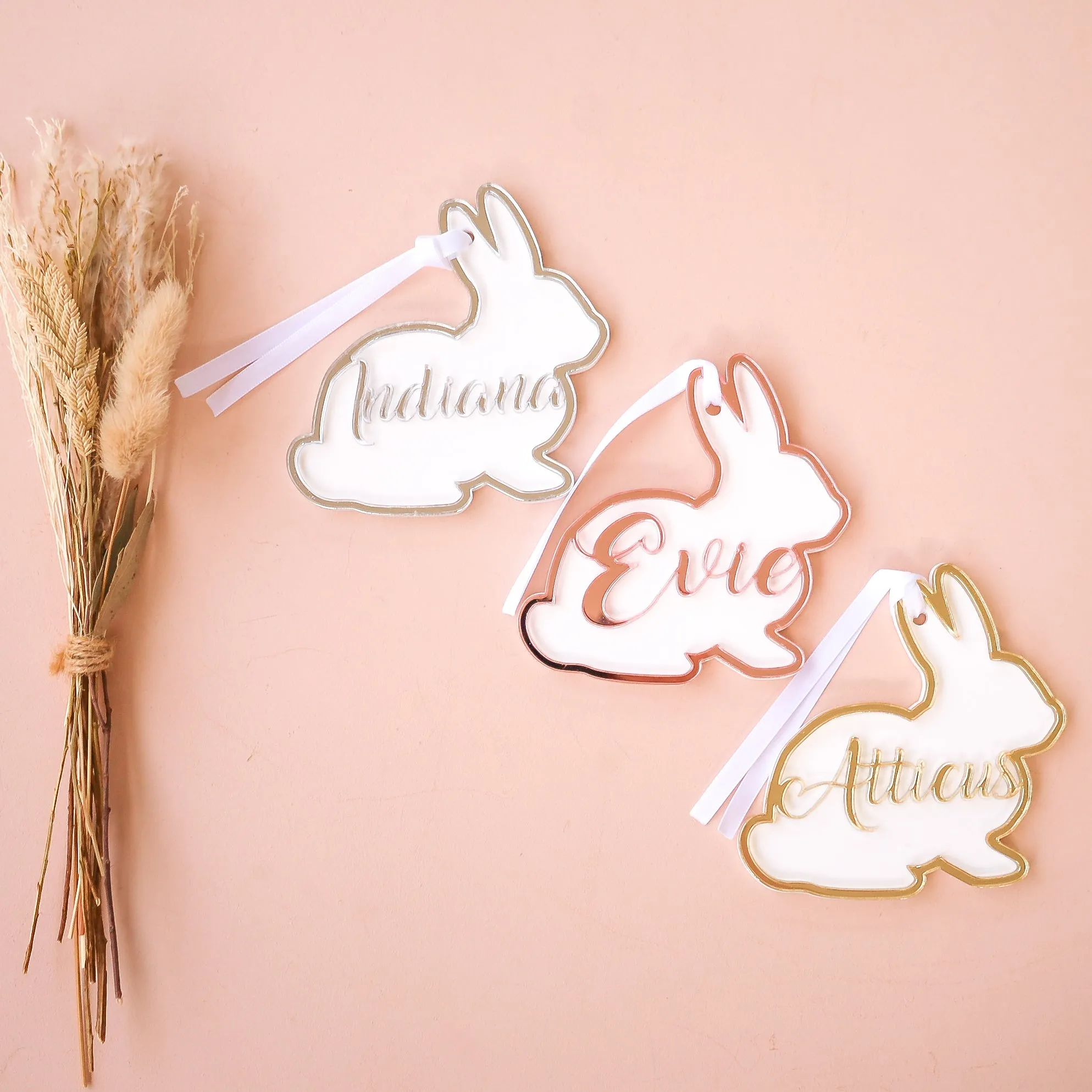 Easter Tag - Bunny   Name Cut Out