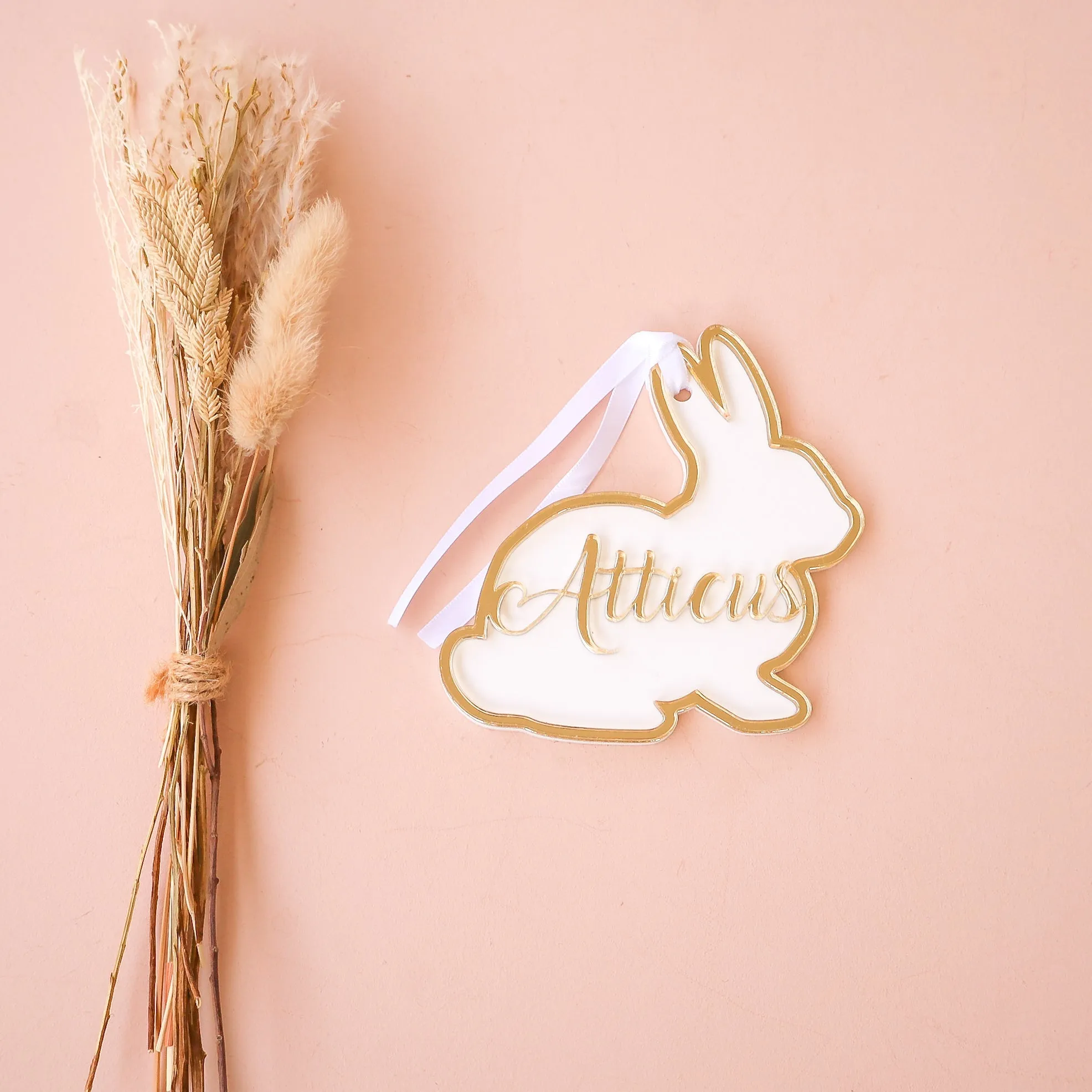 Easter Tag - Bunny   Name Cut Out