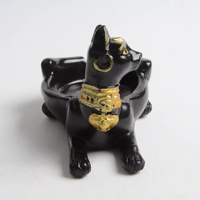 Egyptian Anubis & Cat& pharaoh Ashtray