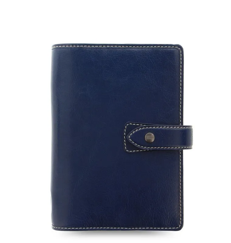 Filofax Malden Personal Navy Leather Organizer Agenda Calendar 2024