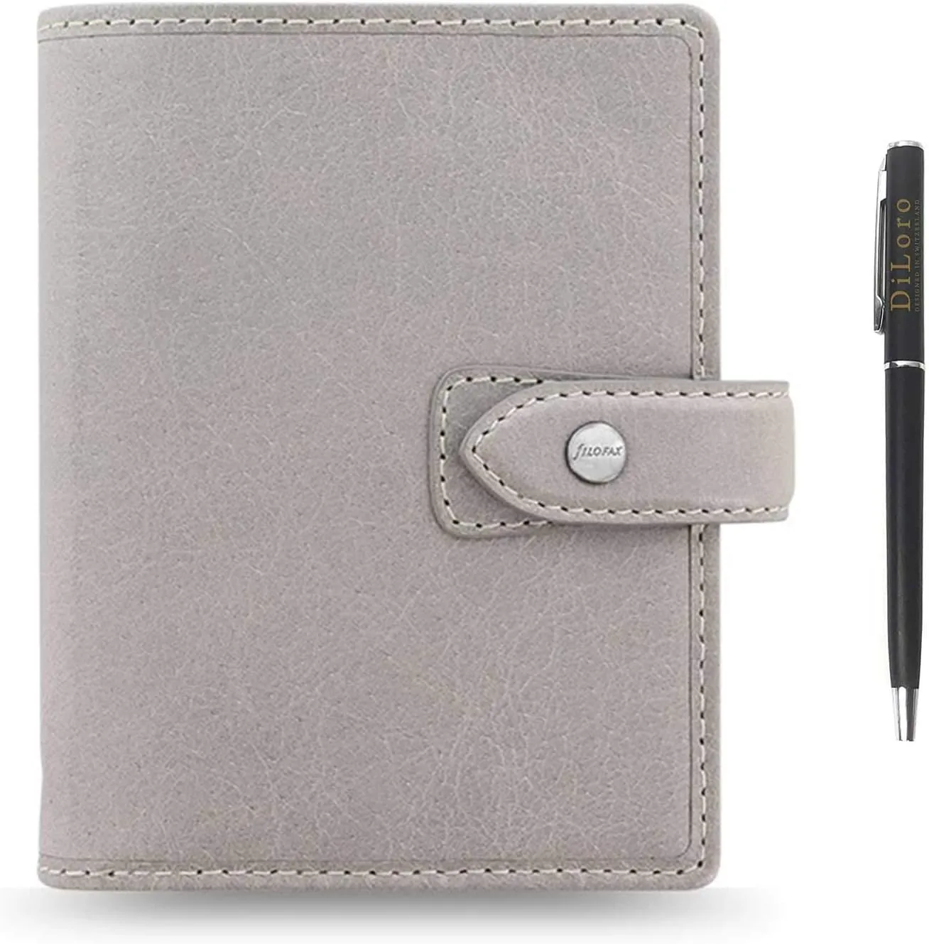 Filofax Malden Pocket Stone Leather Organizer Agenda Calendar 2024