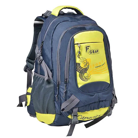 Firefly V2 40L Laptop Navy Blue Yellow Rucksack