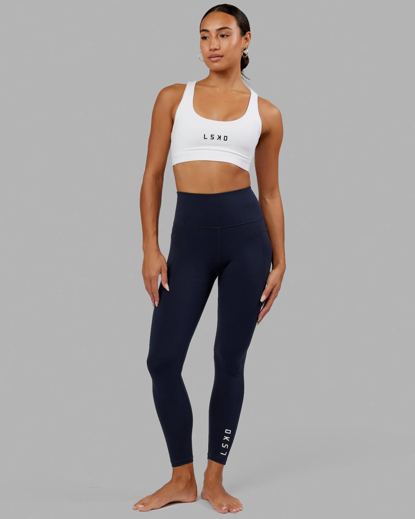 Flux Full Length Leggings - Navy