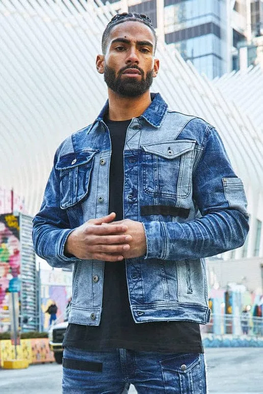 Fort Greene Denim Trucker Jacket (Tonal Blue)