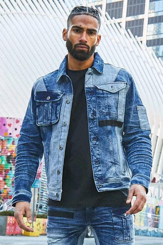 Fort Greene Denim Trucker Jacket (Tonal Blue)