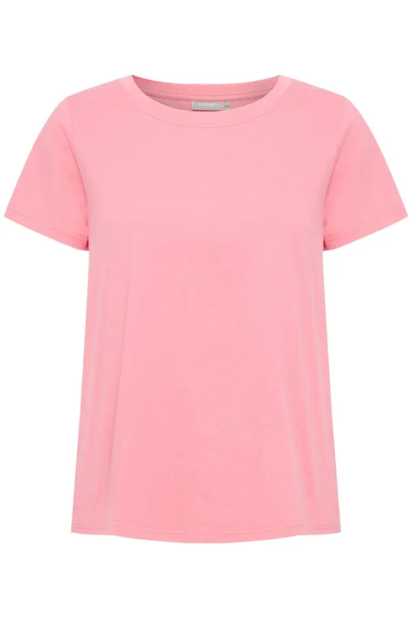 Fransa Cotton T-Shirt Pink